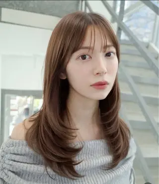 ロング 一條 乃亜のヘアスタイル