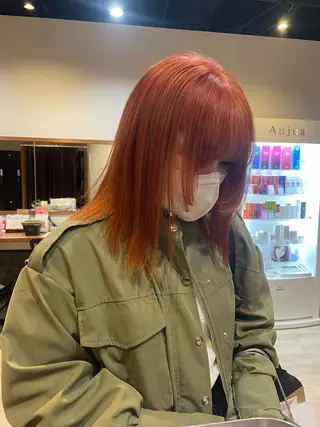 ミディアム カラー うる艶カラー 🌼aokiのヘアスタイル