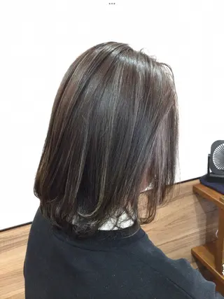 ミディアム カラー Annon プライベートサロンのヘアスタイル