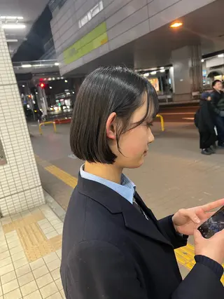 ショート 韓国ボブ/縮毛矯正 /レイヤーカットのヘアスタイル