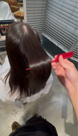 セミロング 当日予約歓迎⭕️ 透明感カラーたかまさのヘアスタイル