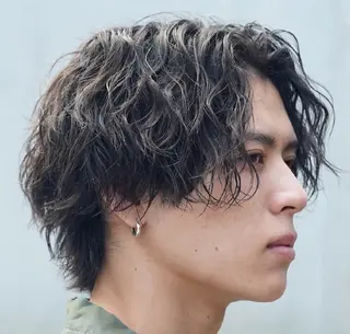 パーマ メンズ 仙台フェザーパーマ/ fifth/遠藤楓雅のヘアスタイル