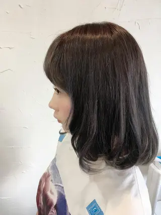 ミディアム メンズ キッズ ヘアアレンジ パーマ カラー ネイル マツエク・マツパ lore下北沢 Officialのヘアスタイル