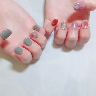 ネイル みよし市 nail salon*pomnal.co所属・Shimada Harukaのネイルデザイン