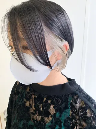 ショート nuu所属・💜ショート💜 ウルフ、ボブ二色亜美のヘアスタイル