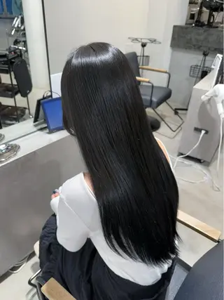 ロング カラー 韓国ヘア/透明感カラ ー/メンズレディースのヘアスタイル