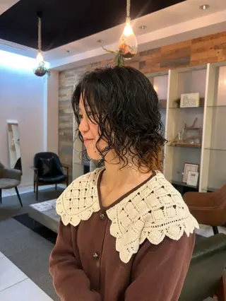 ミディアム パーマ 髪質改善/ストレート パーマ長久手/ひかるのヘアスタイル