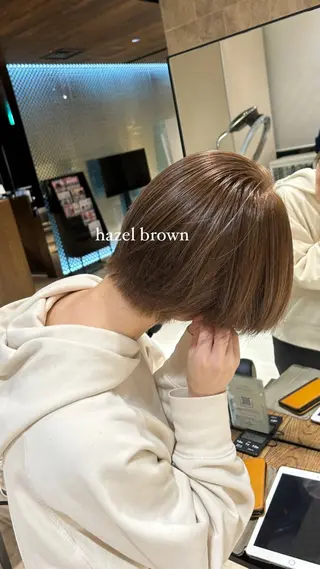 ショート 韓国ヘア/顔周り ヘアセット/加藤優里のヘアスタイル