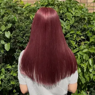 ロング ハイトーン/レイヤー カット/TAKEのヘアスタイル