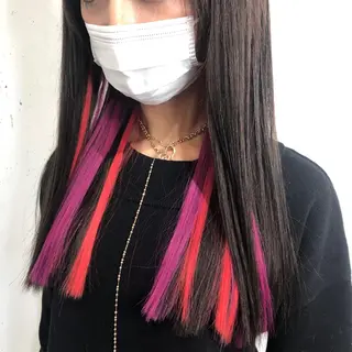 ロング カラー パーマ ヘアアレンジ 八巻 晴香のヘアスタイル