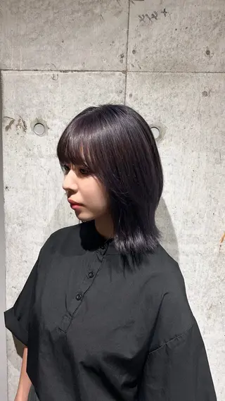 ミディアム RUKA🩰透明感 寒色カラー/レイヤーのヘアスタイル