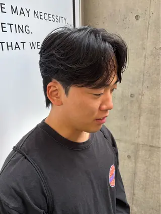 ショート パーマ メンズ カルマパーマ韓国ヘア shiryuのヘアスタイル