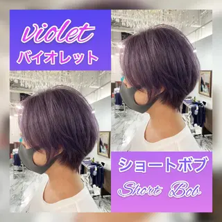 ショート カラー 👑圧倒的カラー👑 佐々木祐希のヘアスタイル