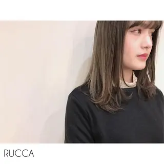 ミディアム セミロング カラー 日々所属・谷 大地のヘアスタイル