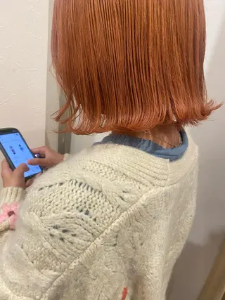 ミディアム カラー 韓国ヘア顔周りカット 艶髪ベージュtamaのヘアスタイル