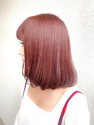 ミディアム カラー YU-KA ✂︎ROSSOのヘアスタイル