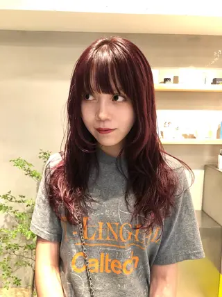 セミロング 🌿艶ハイトーン/ 似合わせヘア/ショウのヘアスタイル