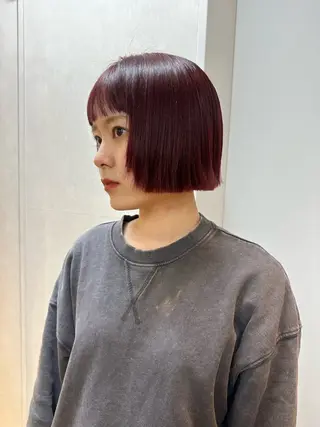 ショート ボブ/レイヤー/ニュ アンスパーマ/小夏のヘアスタイル