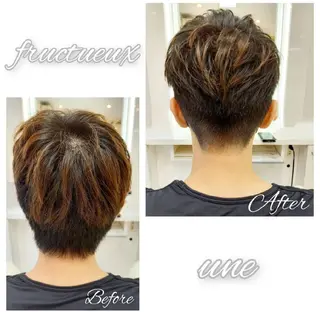 ショート メンズ fructueuxune所属・中野韓国レイヤー× ウルフ  本木之教
のヘアスタイル