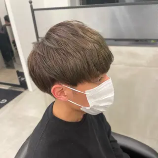 ショート カラー メンズ いなみね はるきのヘアスタイル