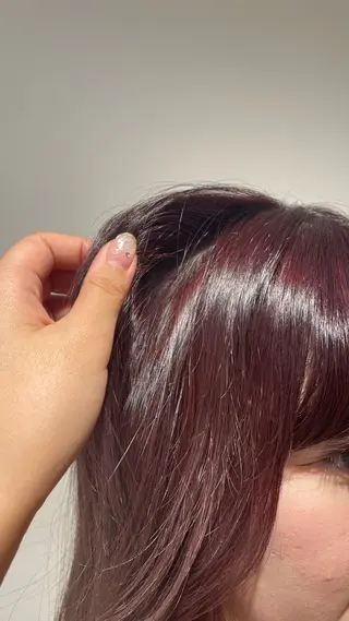 ロング Agnos青山所属・鈴木 里奈のヘアスタイル