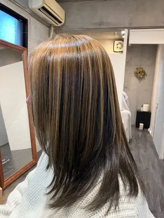 カラー vi camino ミヤデラのヘアスタイル