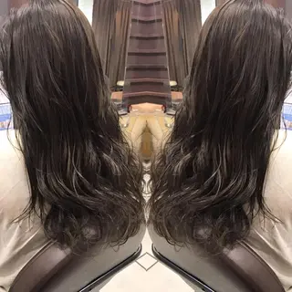 ロング カラー シールエクステ⭐️ オオミタクヤのヘアスタイル