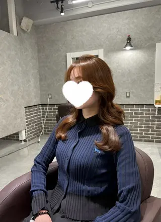 ミディアム Aura 髪質改善＆韓国レイヤー所属・あい❤︎ /髪質改善/韓国巻きのヘアスタイル