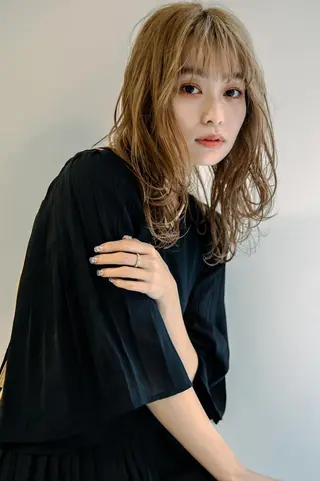 ロング カラー パーマ CLAN クランのヘアスタイル