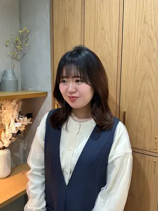 ミディアム Lana hair salon 刈谷所属・縮毛矯正＆髪質改善 特化/ゆいのヘアスタイル