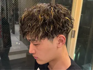 ショート パーマ メンズ ツイスパ/メンズ パーマ/歩夢のヘアスタイル