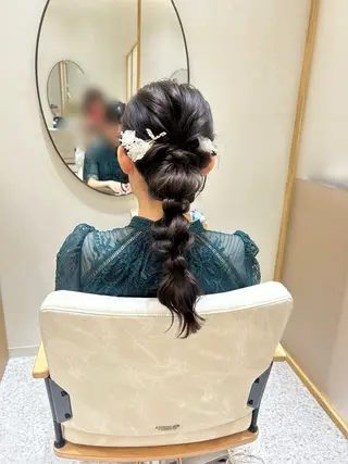 ヘアアレンジ Yamamoto 半個室美容室zinaのヘアスタイル