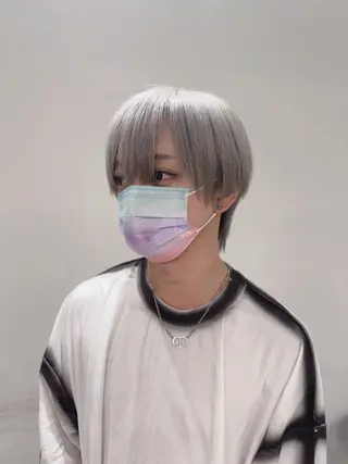 カラー メンズ ウルフカット指名 No. 1橘しゅうとのヘアスタイル