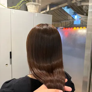 セミロング ⭐️透明感カラー🤎 チサ🌀のヘアスタイル