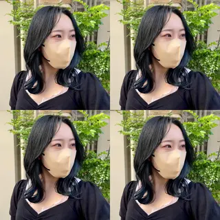 ミディアム カラー 大人可愛い透明感🌟 小顔・韓国髪🌟野中のヘアスタイル