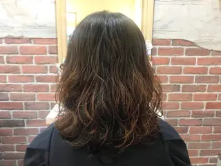 ミディアム パーマ tocolaso 柏所属・レイヤーカット/ 根本瑠実のヘアスタイル