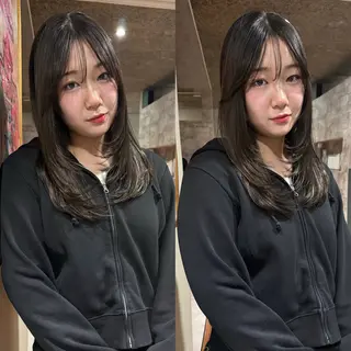 ミディアム カラー mai / linoah˚✧のヘアスタイル