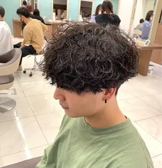 ショート パーマ メンズ 【メンズ特化】 池田大成✂︎のヘアスタイル