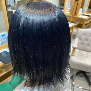 ミディアム カラー あき えいみのヘアスタイル