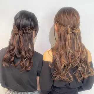 ロング カラー ヘアアレンジ ･˚✧すずね˚✧* lucia(ルチア)のマツエク・マツパデザイン