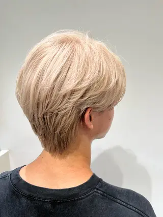 ショート カラー メンズ 【センターパート/ マッシュ】ryokaのヘアスタイル