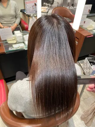 ショート カラー パーマ 縮毛矯正/髪質改善/ 石橋代智のヘアスタイル