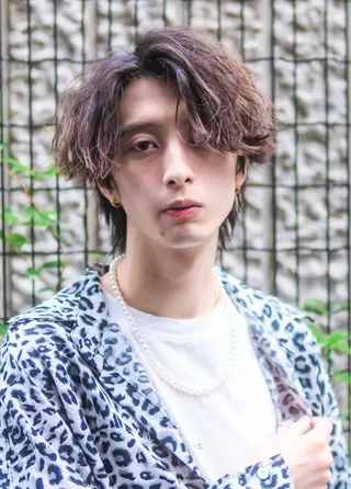 パーマ メンズ 💀EDEN副店長/ ブリーチ"骨格補正"のヘアスタイル