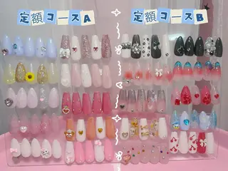 ネイル パーツ全部¥110 サロンミミのネイルデザイン