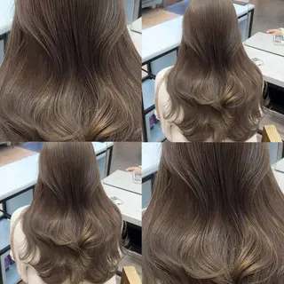 ロング カラー ブリーチなしヘーゼル 🤎透明感カラー 唯のヘアスタイル