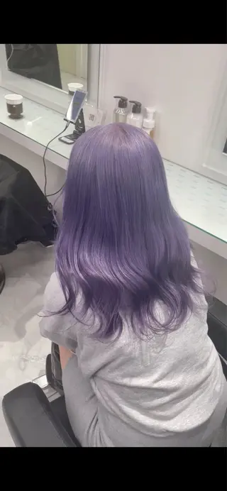 セミロング カラー ハイトーン/デザイン ⛓️mai🖤のヘアスタイル