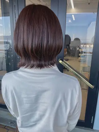 ミディアム カラー 藤本 静香のヘアスタイル