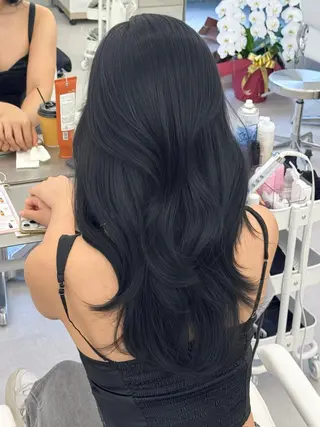 ロング カラー 韓国ヘア　紗希 🦋のヘアスタイル