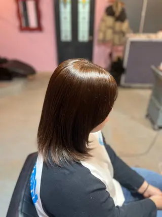 ミディアム カラー PEACE   HAIR所属・藤野 海翔のヘアスタイル