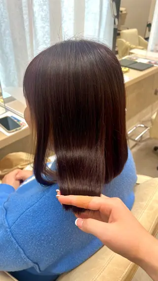 ショート カラー 山下 稚葉 艶髪/透明感カラーのヘアスタイル